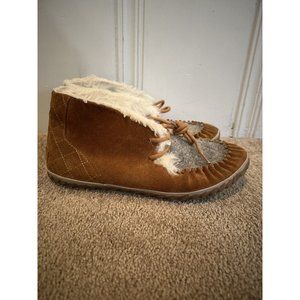 Sorel Out N About Moccasin Slippers Suede Upper “Elk” NL2356-286 Women’s Size 8
